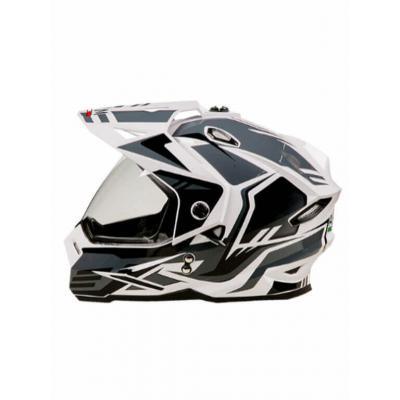 Шлем (мотард) AIM JK802S Black/Grey/White (2 визора) XL
